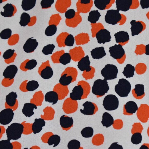 Halogen Blouse S Womens Dotted Pring Long Sleeve Button Down V Neck Workwear - Picture 8 of 8